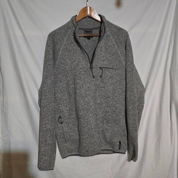 J.Crew NORDIC All Weather Designs 1/4 Zip Pullover Gray - Sz L* - Picture 2 of 6